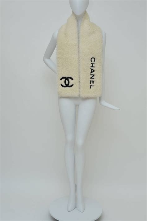 chanel fur scarf price|Chanel scarf vintage.